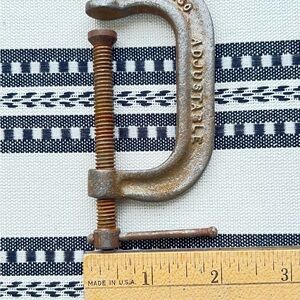 Chicago brand Adjustable Metal Clamp with Rust Patina #1420